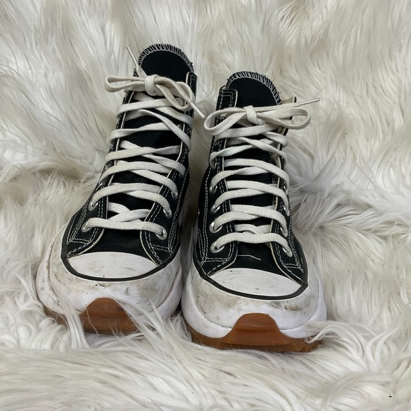 Converse Run Star Hike Black High-Top Platform Sneakers 6 - Picture 6 of 15